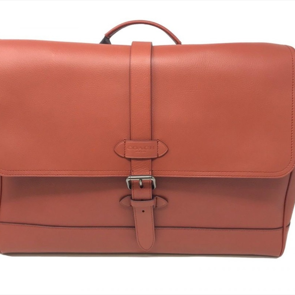 Coach Men S Hudson Messenger Bag In Terracotta NWT